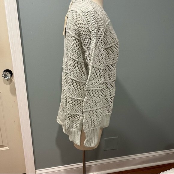 NWT Universal Thread Mint Crewneck Mesh Pullover - Picture 4 of 7
